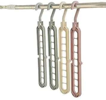 (Pack of 2) Magic Hanger Multipurpose 9 Hole Space