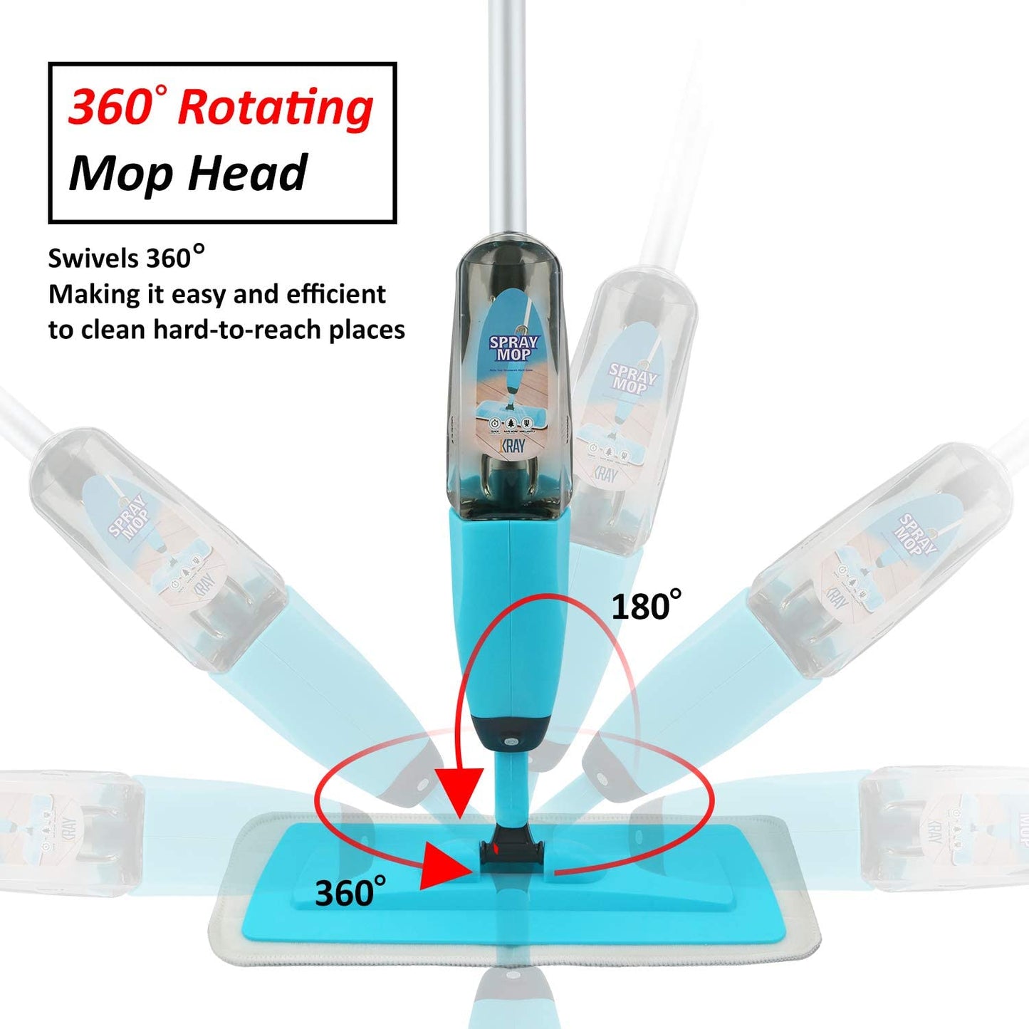 Spray Mop with Extendable Handle – Easy Floor Cleaning