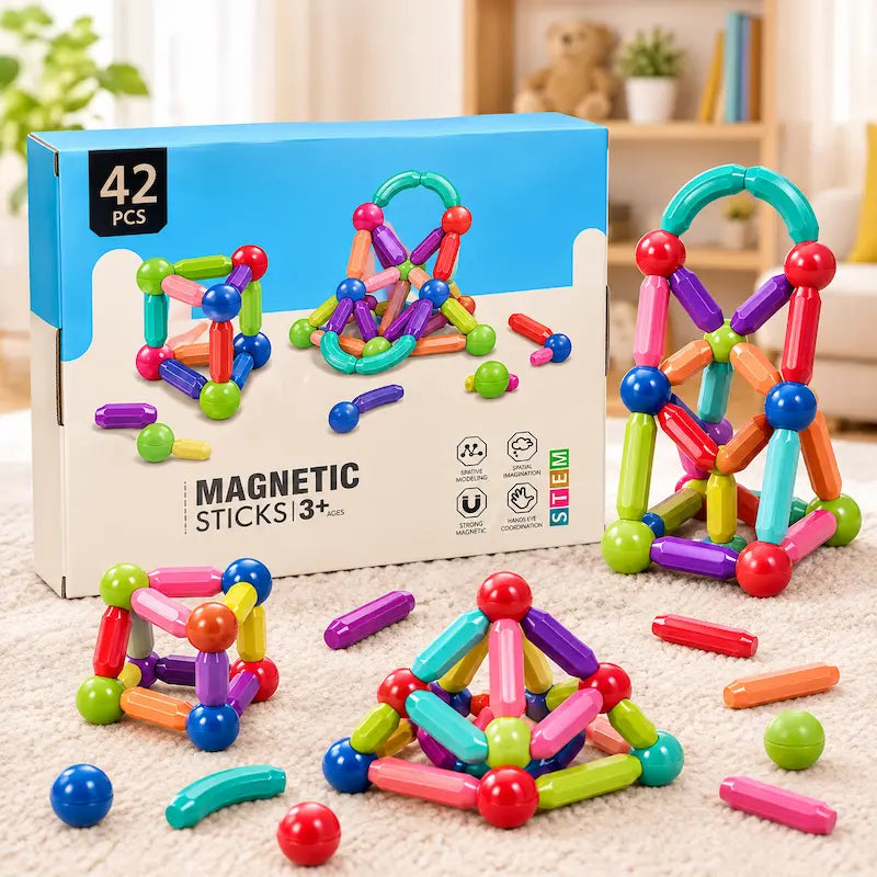 Magnetic Building Sticks
