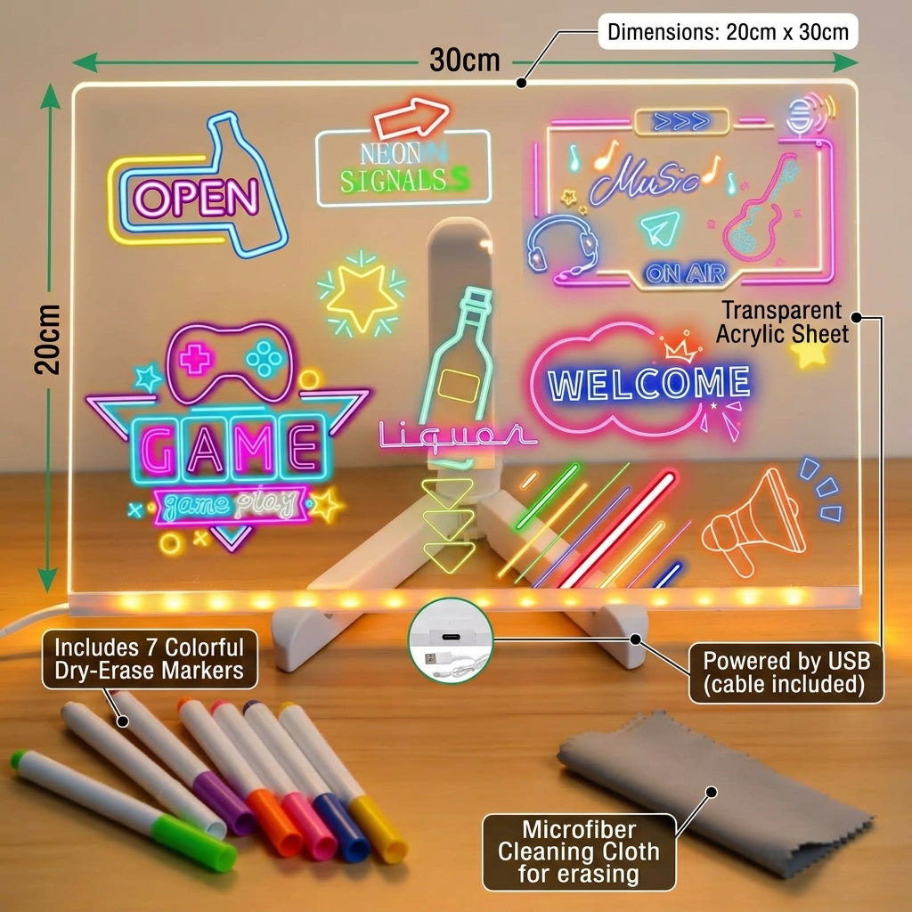 LED Light-Up Acrylic Drawing Board