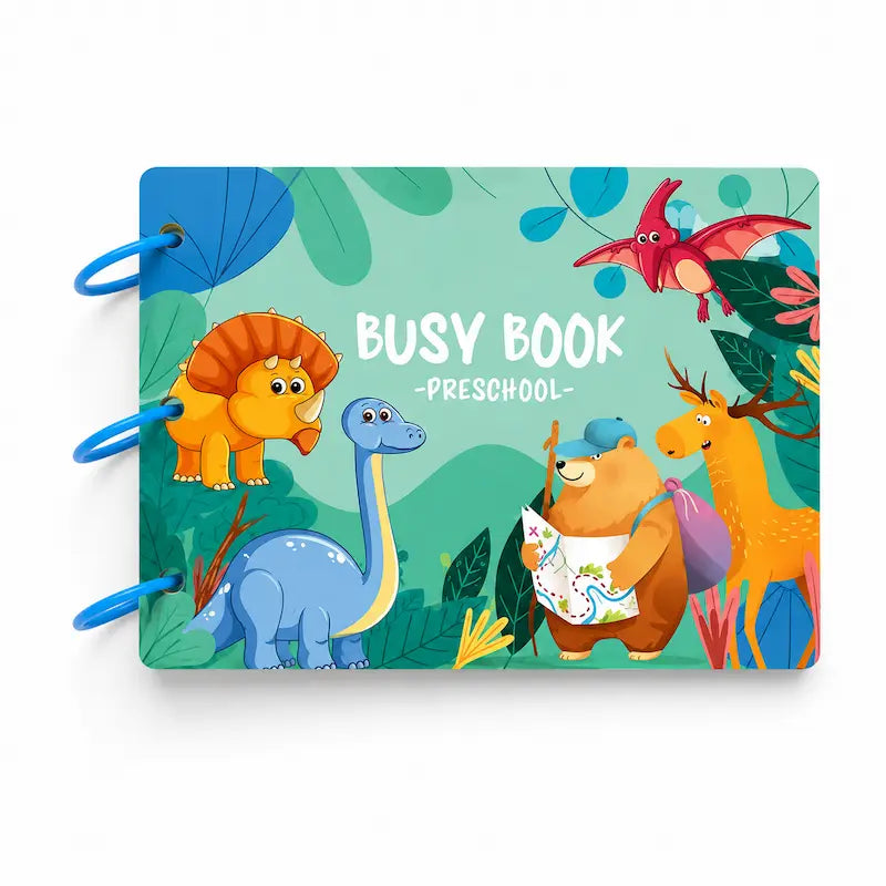 Busy Book Preschool – Montessori Learning Activity Book