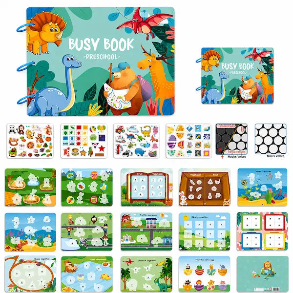 Busy Book Preschool – Montessori Learning Activity Book