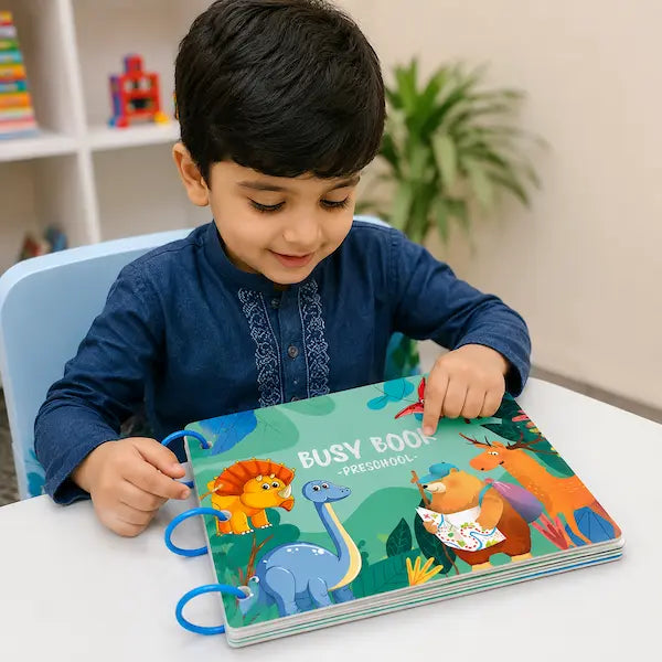 Busy Book Preschool – Montessori Learning Activity Book