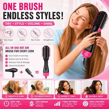 4-in-1 Hair Dryer Brush & Styler