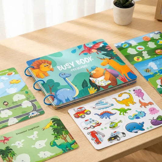 Busy Book Preschool – Montessori Learning Activity Book