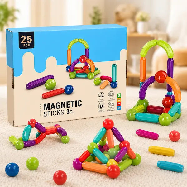 Magnetic Building Sticks