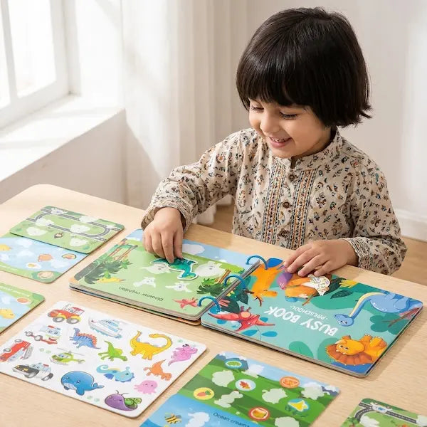 Busy Book Preschool – Montessori Learning Activity Book